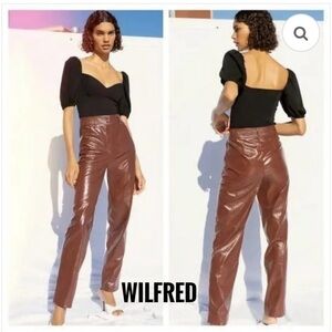 aritzia Wilfred Funk Pant in Rustique Brown size 10